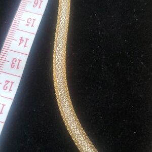Italian Gold Cover Sterling 925 Herringbone Chain Necklace 18" , 12.6 grms